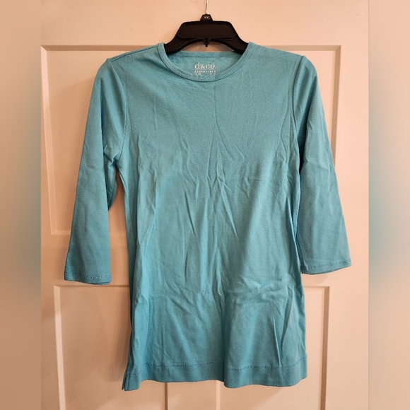 Denim and Co. Essentials crew neck tunic. Size XX small.  Nwot - Picture 1 of 2